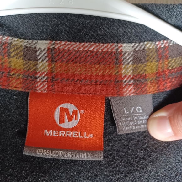 Merrell button down. Men's L. Charcoal. - Picture 2 of 4